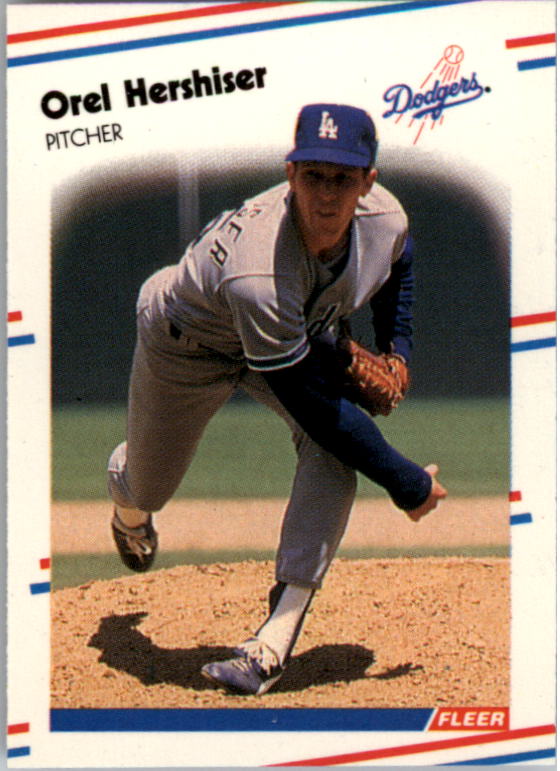 1988 Fleer Mini Baseball Cards 084      Orel Hershiser